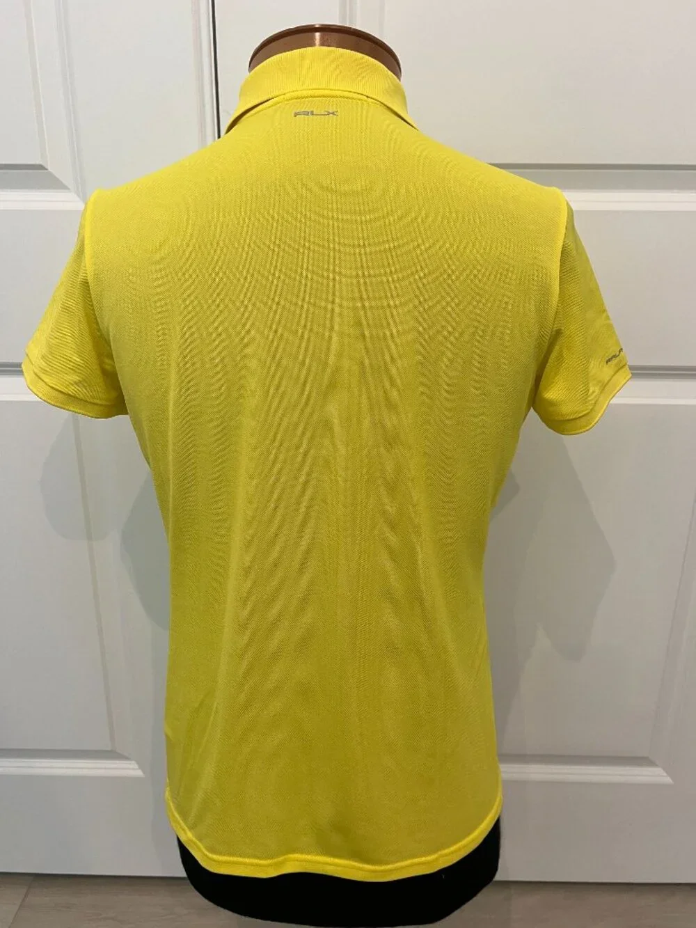 Ralph Lauren RLX Golf Polo Shirt Yellow Performance Stretch Short Sleeve szM?